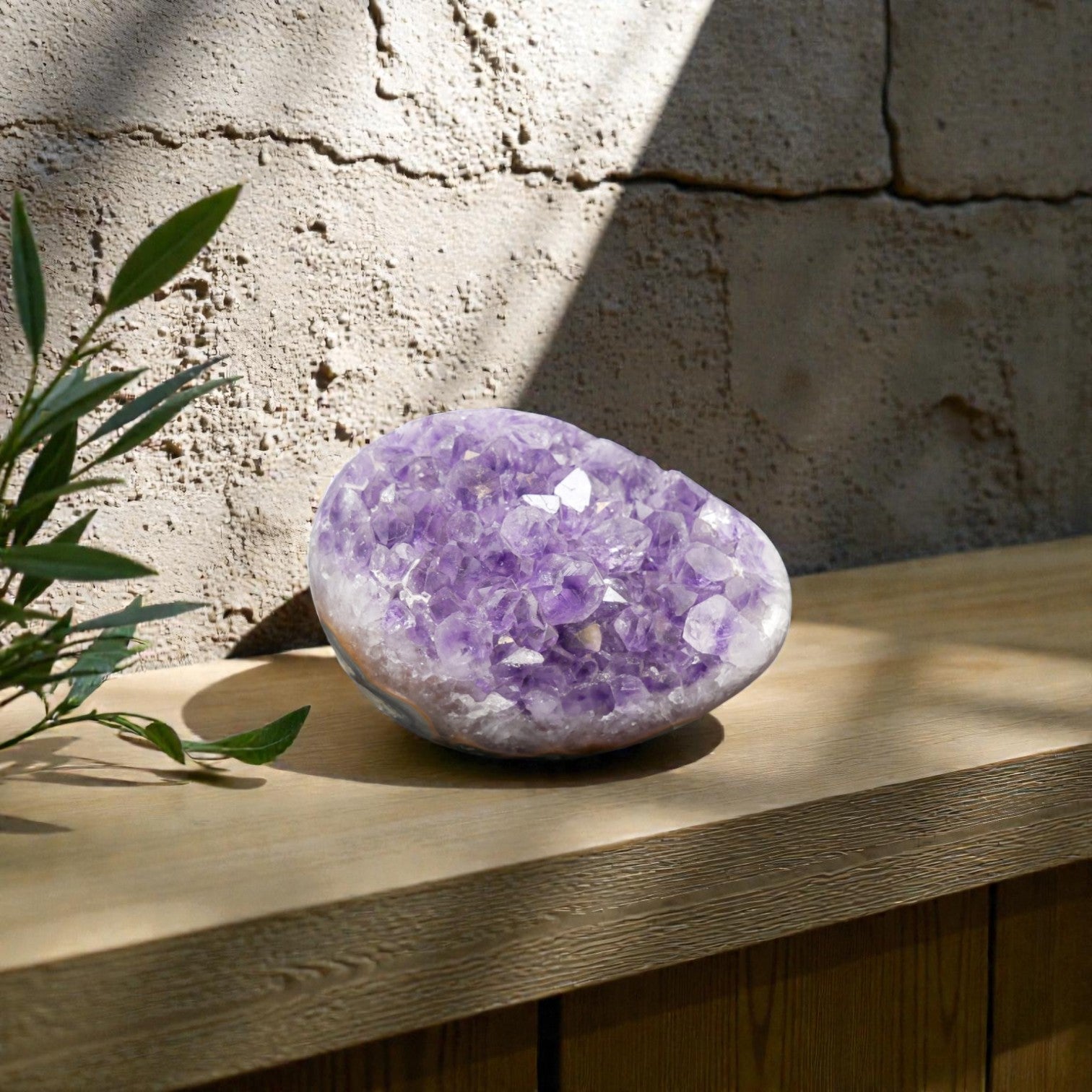 Uruguayan Amethyst Egg - Natural Crystal Decor Piece | 1.7 lb