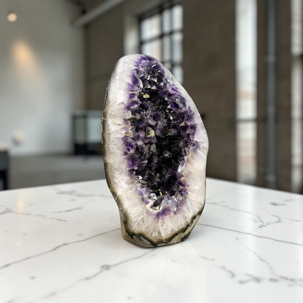 XL Amethyst Crystal Egg - 35.25 lb | Plum Noir