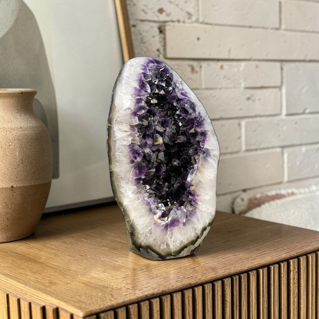 XL Amethyst Crystal Egg - 35.25 lb | Plum Noir
