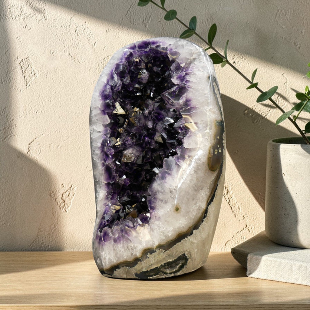 XL Amethyst Crystal Egg - 35.25 lb | Plum Noir