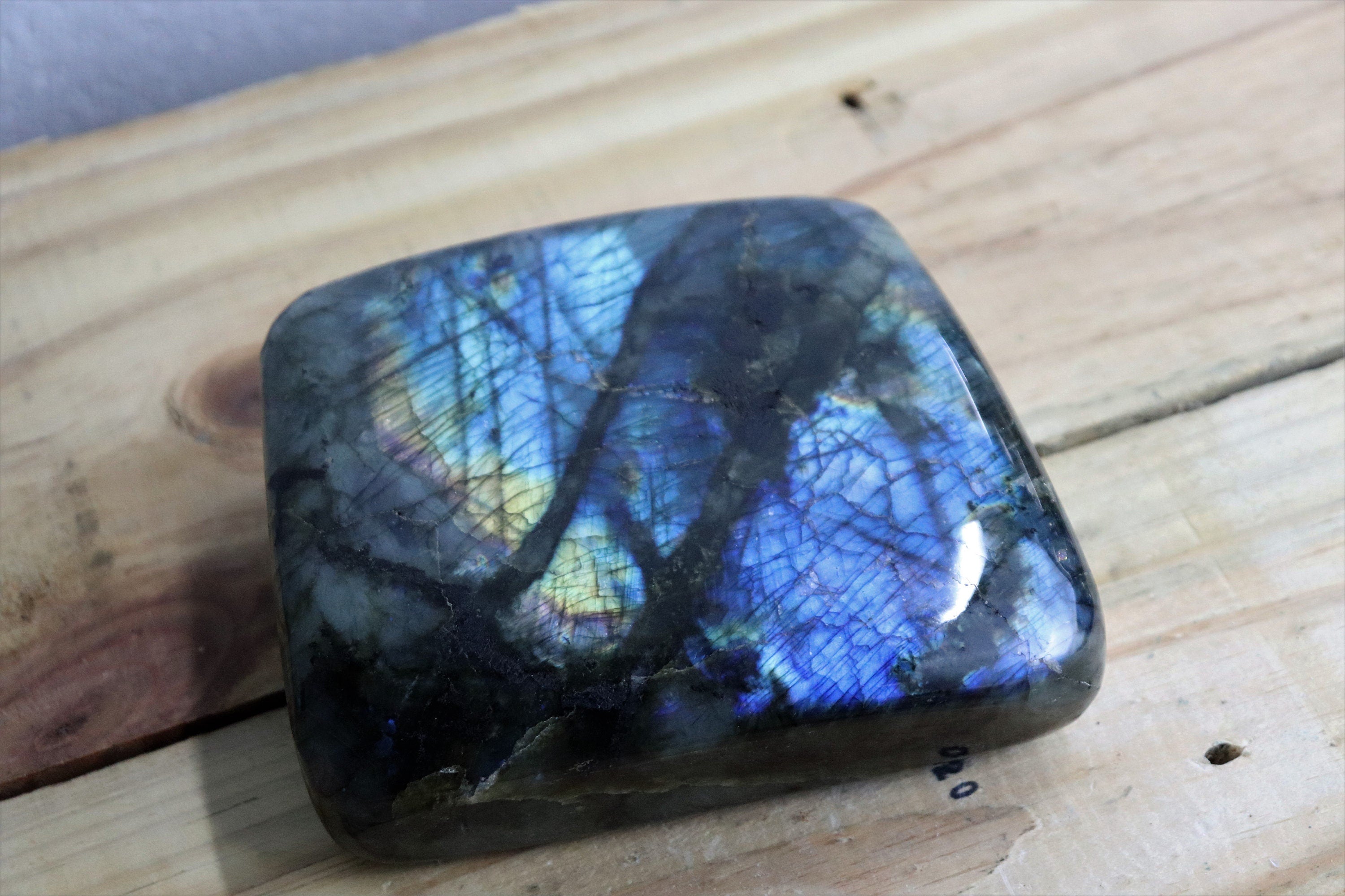Large Labradorite Crystal Polished