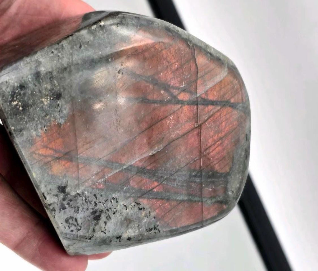 Purple Sunset Labradorite Freeform | Natural Labradorite Crystal Display Piece