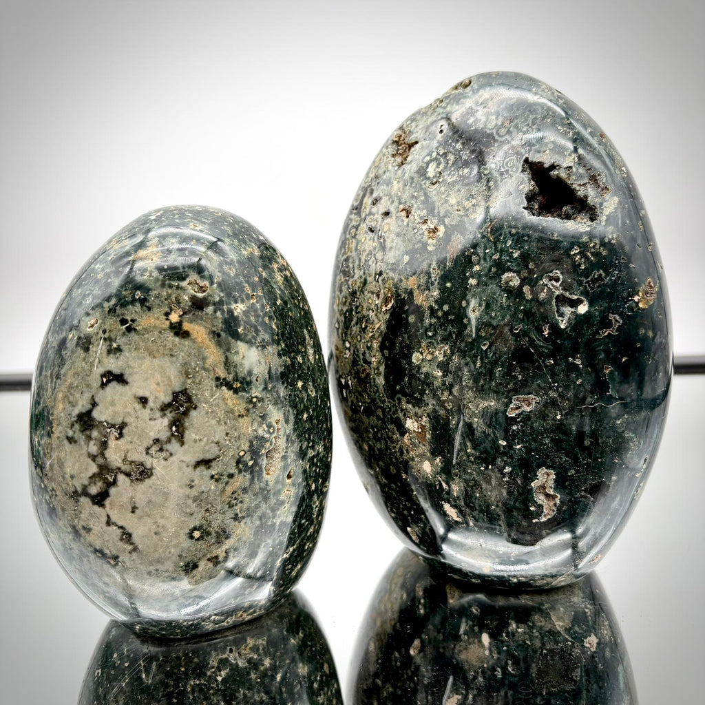 Ocean Jasper Freeform Pair - Matching Crystal Decor
