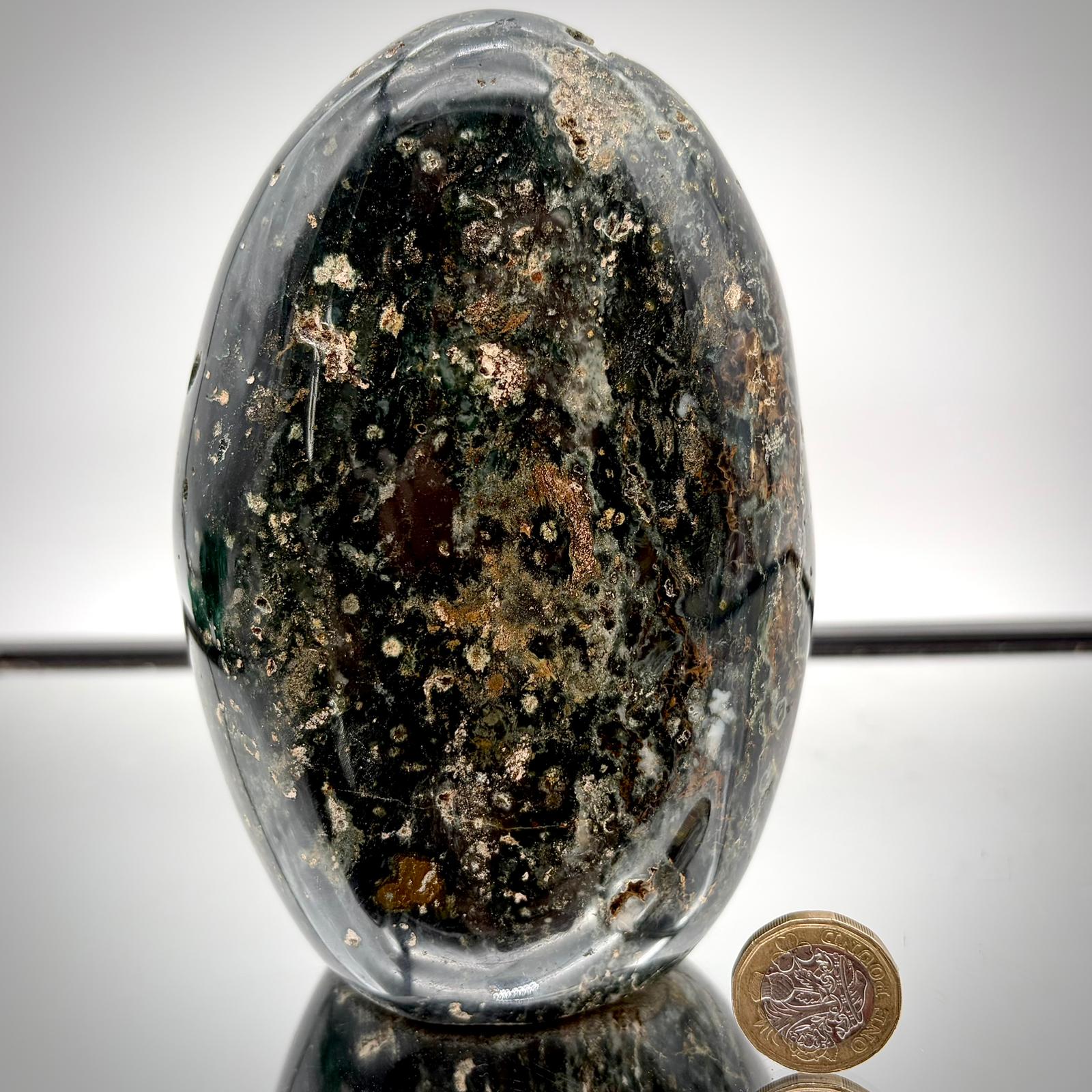 Ocean Jasper Freeform Pair - Matching Crystal Decor