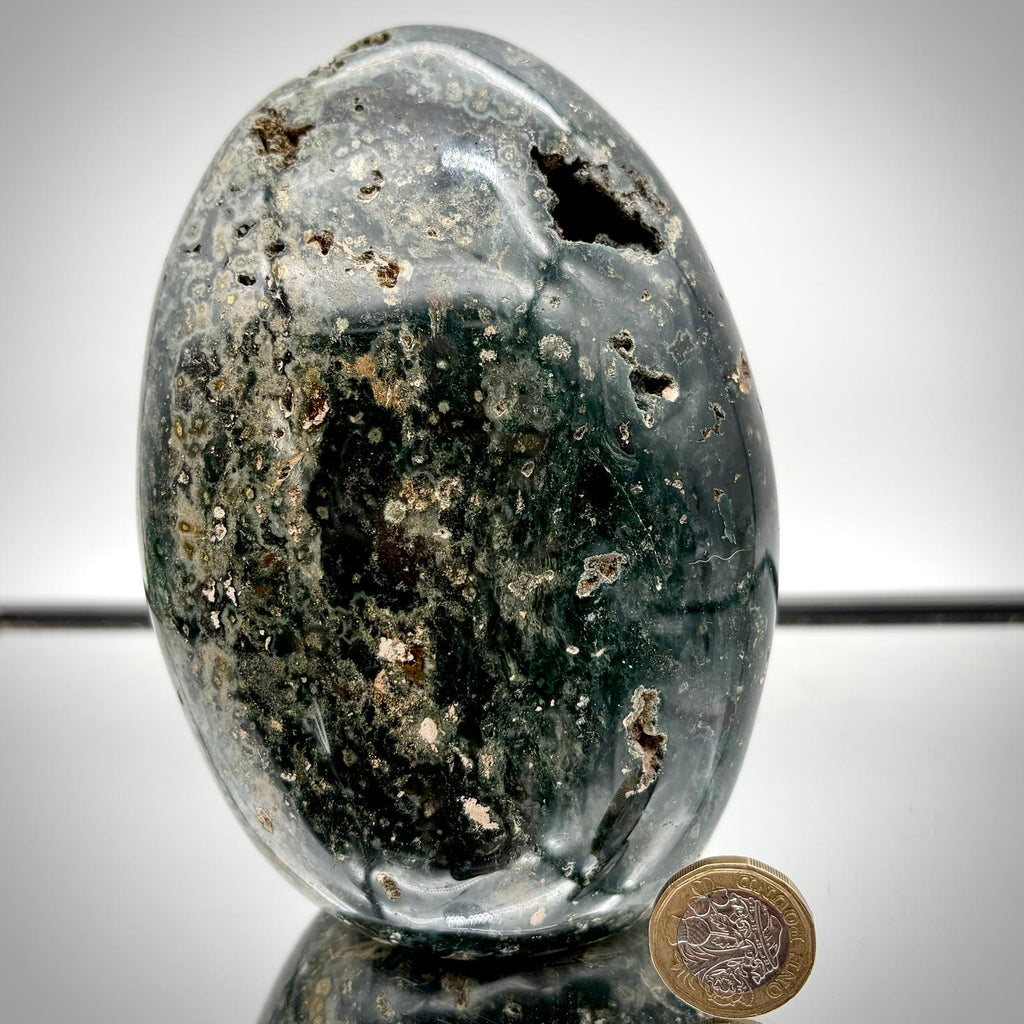 Ocean Jasper Freeform Pair - Matching Crystal Decor