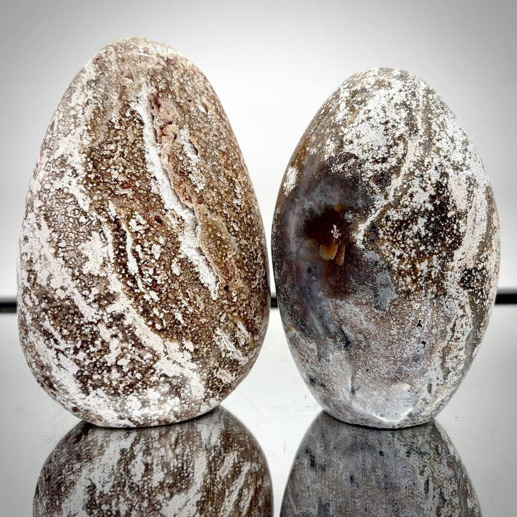 Ocean Jasper Freeform Pair - Matching Crystal Decor