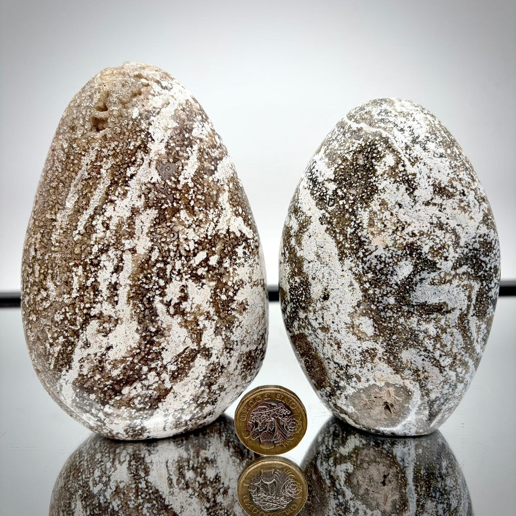 Ocean Jasper Freeform Pair - Matching Crystal Decor