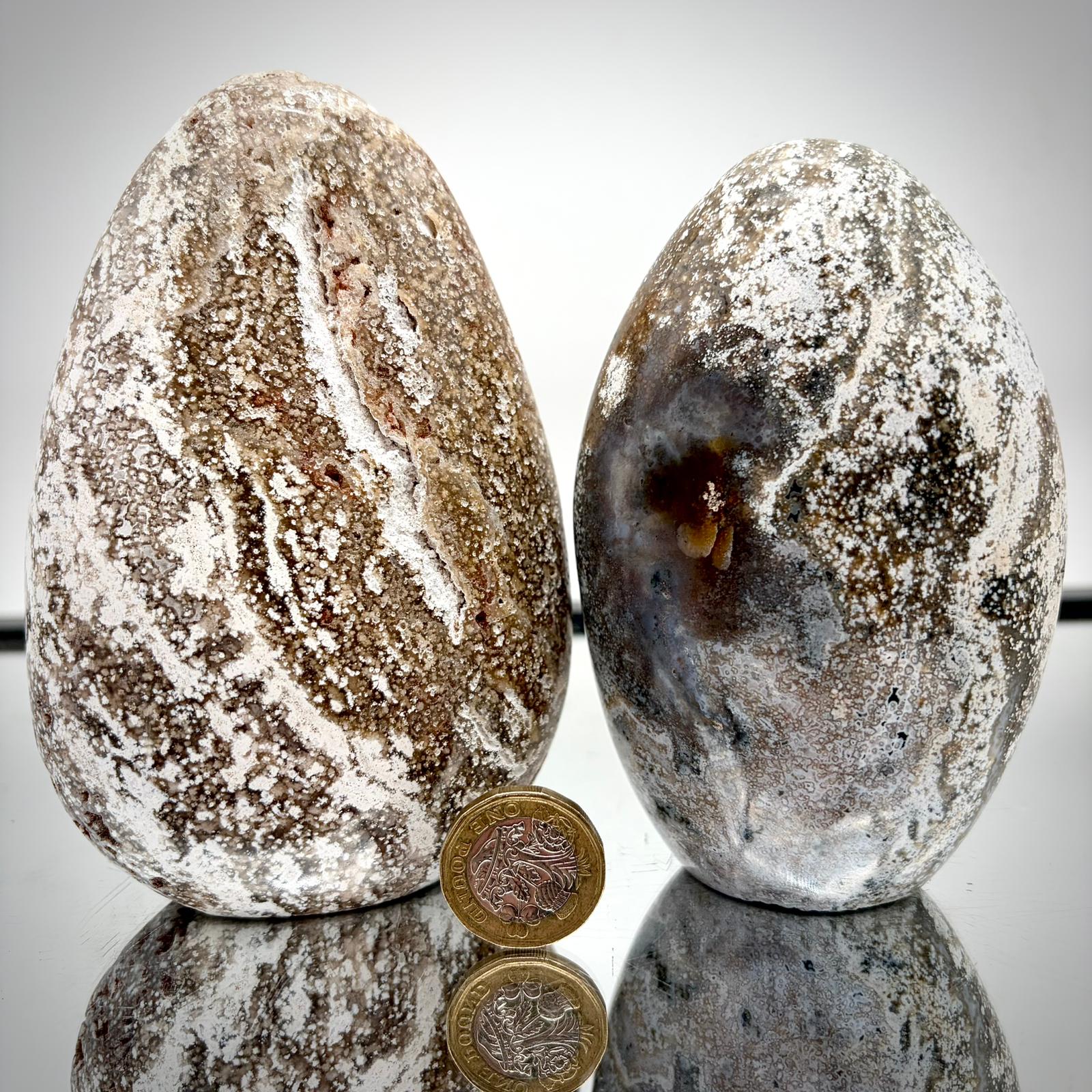 Ocean Jasper Freeform Pair - Matching Crystal Decor