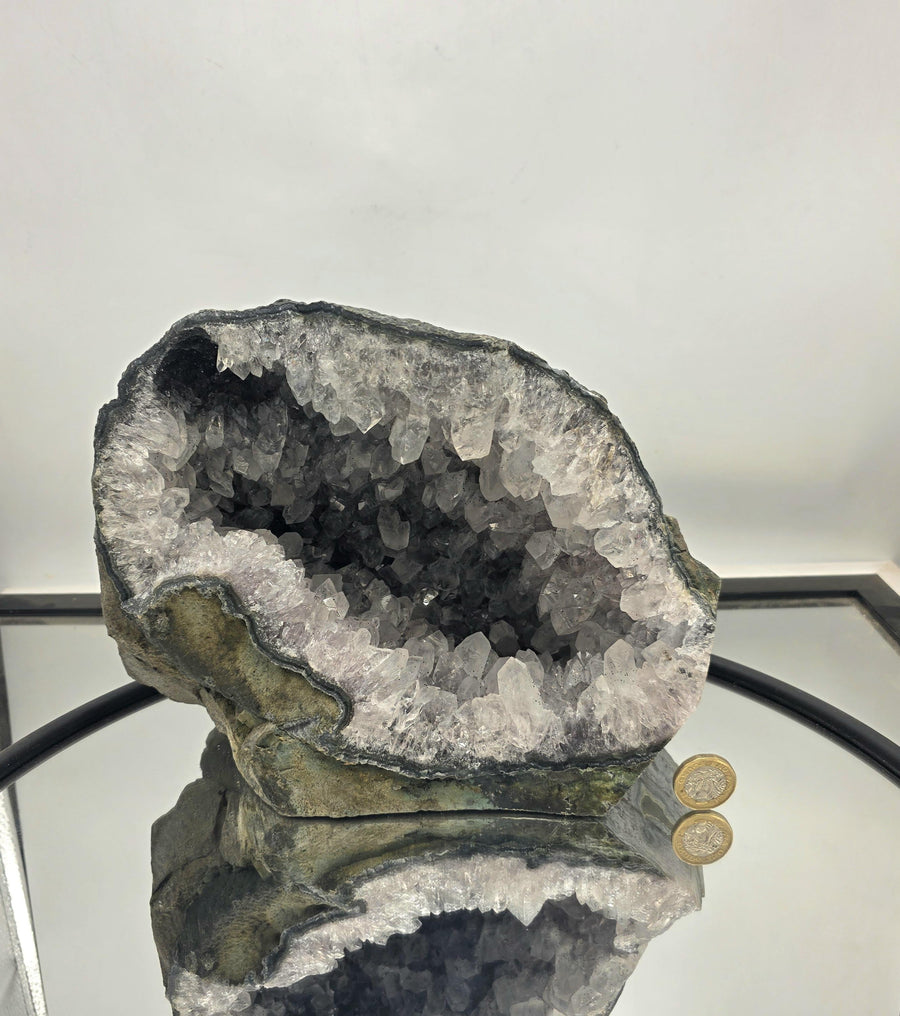 Large Clear Quartz Crystal Geode Cave 5.47 KG