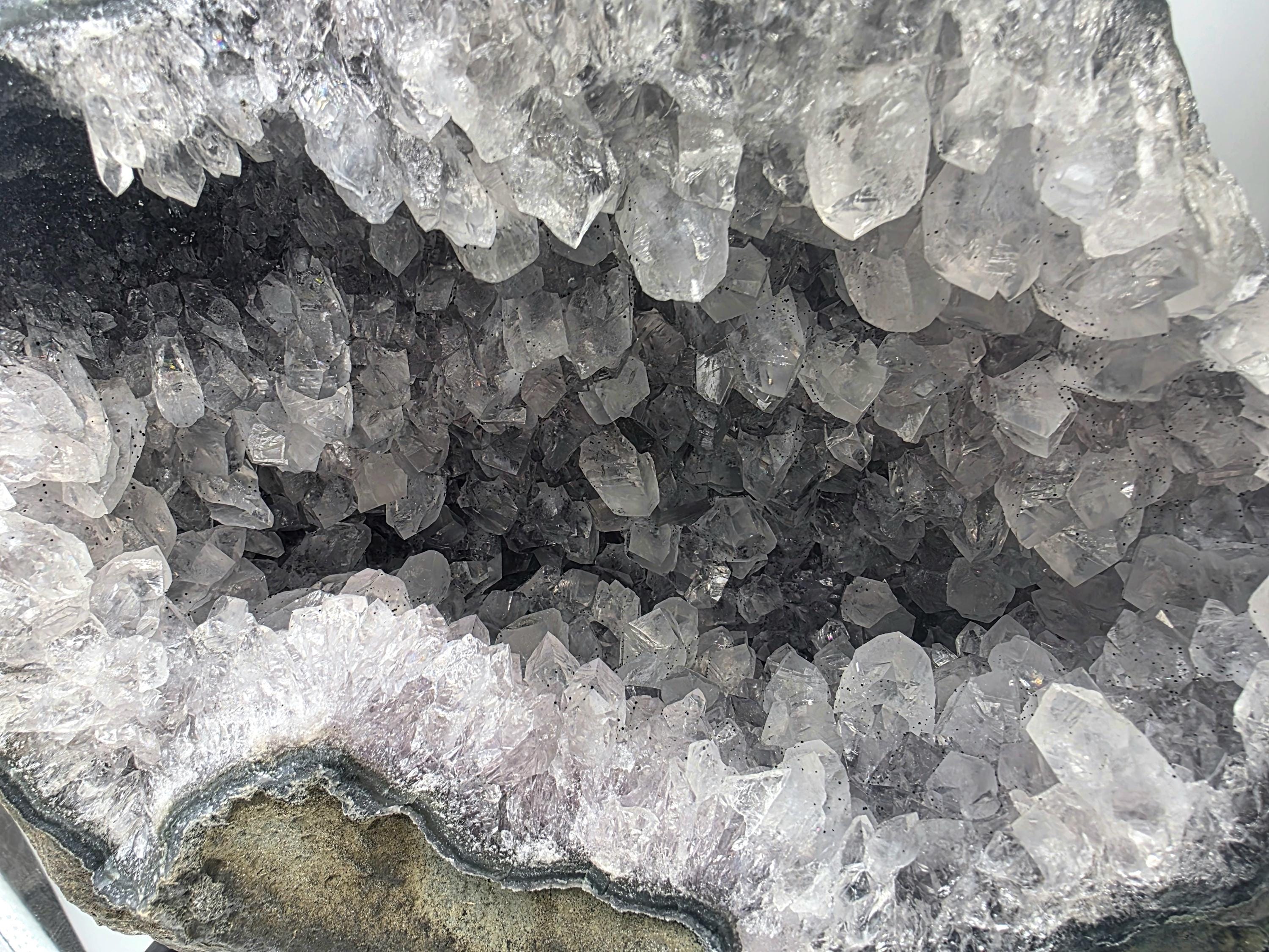 Large Clear Quartz Crystal Geode Cave 5.47 KG