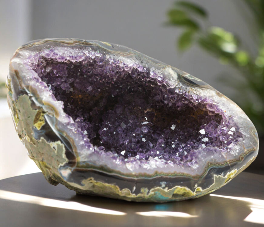 Amethyst gemstone